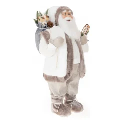 XL Standing Santa | White-grey | 80cm/31in | Cloth