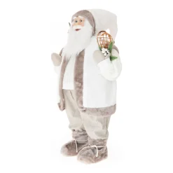 XL Standing Santa | White-grey | 80cm/31in | Cloth